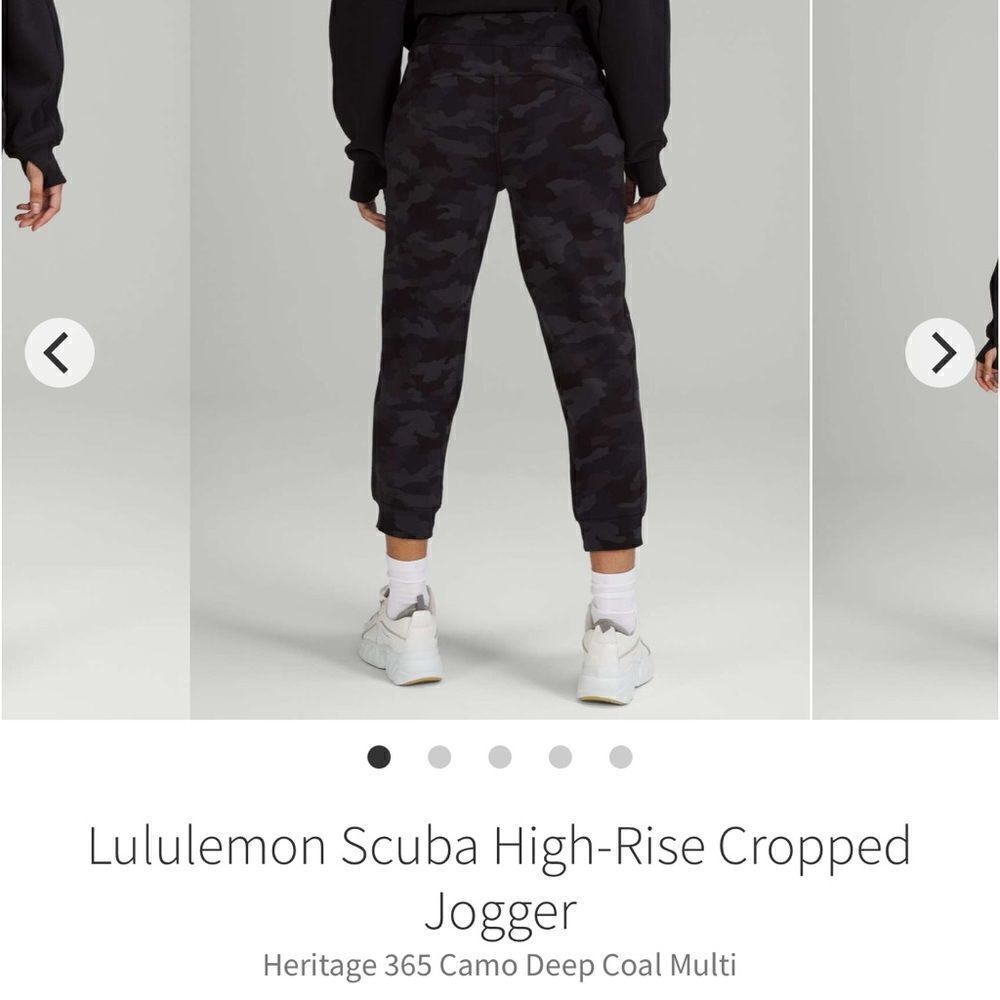 Lululemon Scuba mid rise cropped joggers